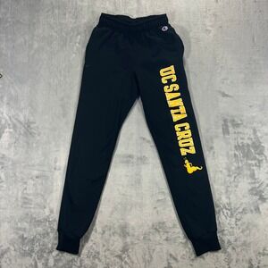 UC Santa Cruz Banana Slugs Sweatpants Adult XS Black Good Drawstring‎ Champion